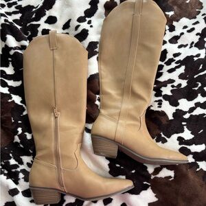 Target Beige Heeled Boots